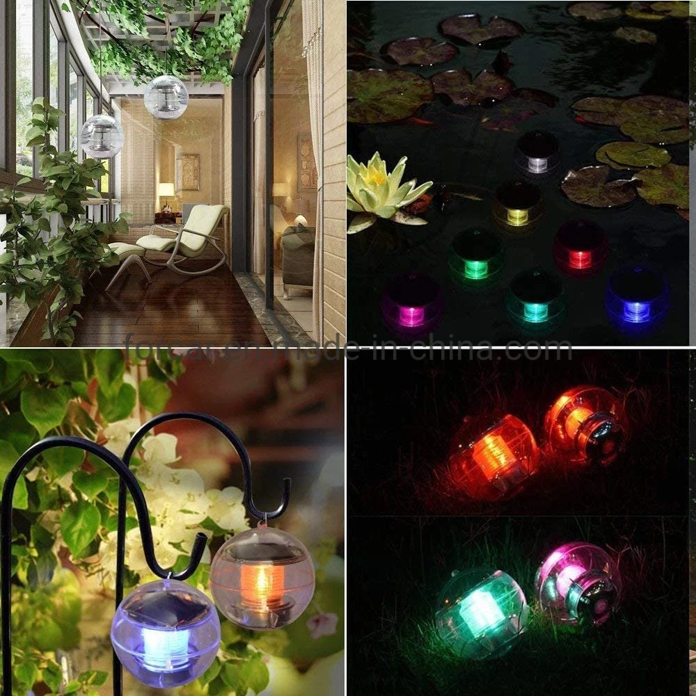 Solar Powered LED Floating Lights Multi-Colour Changing Floating Globe Swimming Pool Bathtub Party Lantern