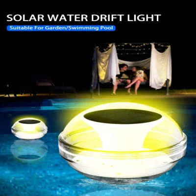 IP68 étanche solaire Rechargeable Mini LED rvb natation flottant sans fil boule de piscine lumières dérive de l'eau paysage étang lumière