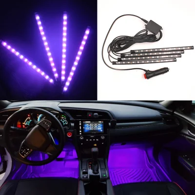 Coloré APP Contrôle Intérieur De La Voiture Bande Lumière LED Pied Atmosphère Lumière Autres Accessoires De Lumière De Voiture