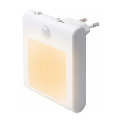 Plug in Motion Sensor Lights avec luminosité réglable, veilleuse LED activée par le mouvement blanc chaud