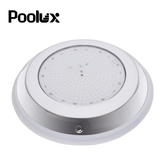 Poolux 2023 nouveau IP68 RGB 12V 304 acier inoxydable lampe de piscine sous-marine rempli de résine LED piscine mince lumières de piscine