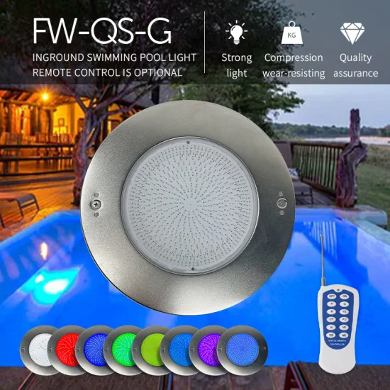 IP68 étanche LED RGB intégré piscine lumière à distance WiFi contrôlé changement de couleur sous-marine piscine lumière